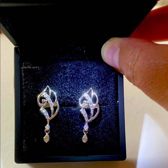 Pearl & Coral brand Sterling Silver Chandelier Earrings, BNIB - Picture 2 of 8